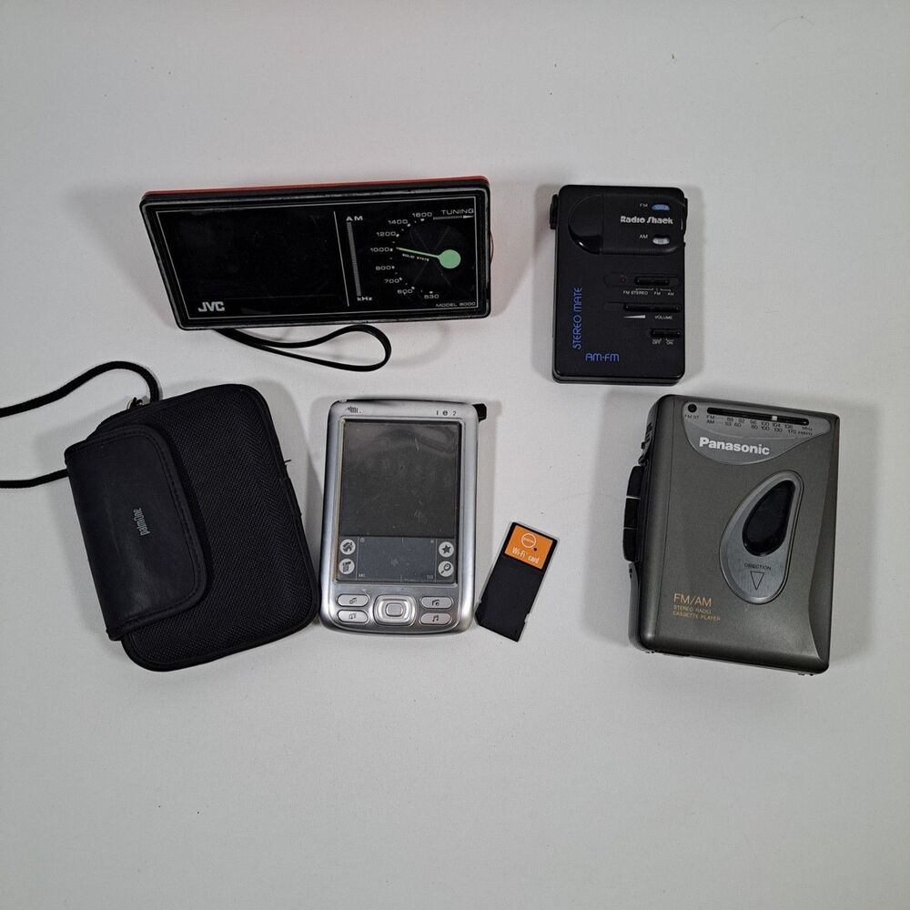 VTG Lot REPAIR JVC Clock Radio Shack Steromate Panasonic Palm Pilot Cassette